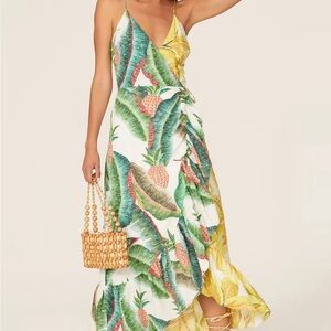 Farm Rio Azalea Forest Wrap Dress